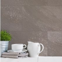 Lambris wall+ 30x60 greige stone